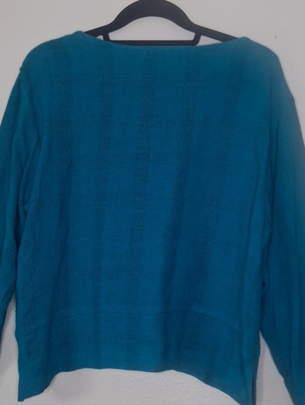 Vintage Nino Wong California Blouse Turquoise Blue Embroidered Detailed Size S - Picture 10 of 13
